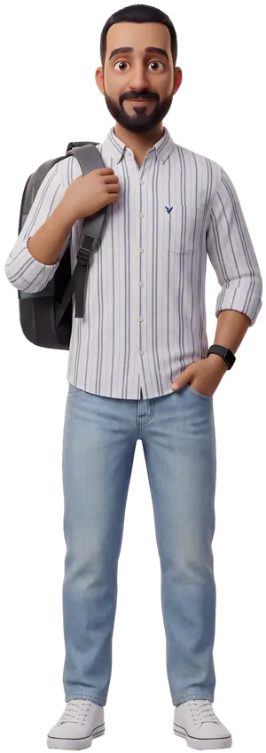 3D illustration of Mohamed Yacout as Founder — DigitalBox, 2019–Now